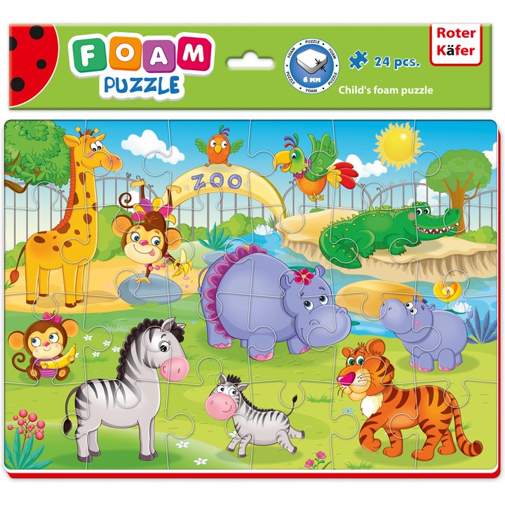 Puzzle Zoo 24 db, Roter Kafer