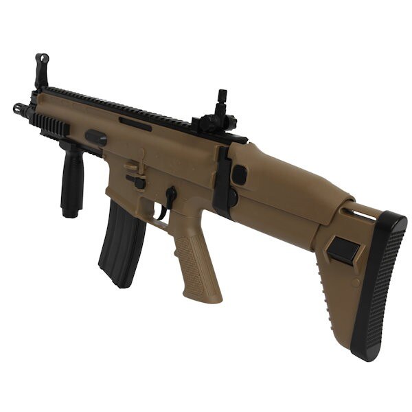 CyberGun Airsoft FN Scar L Tan ABS Ressort Spring 0.5 Joule - Réplique Airsoft Performante