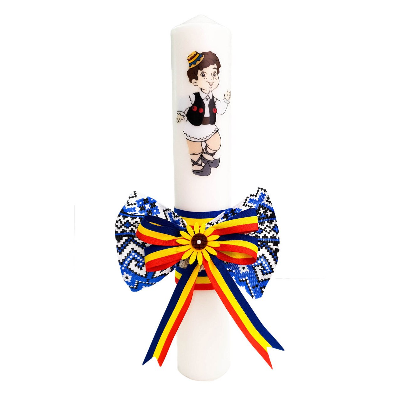 Lumanare botez traditionala Baiat