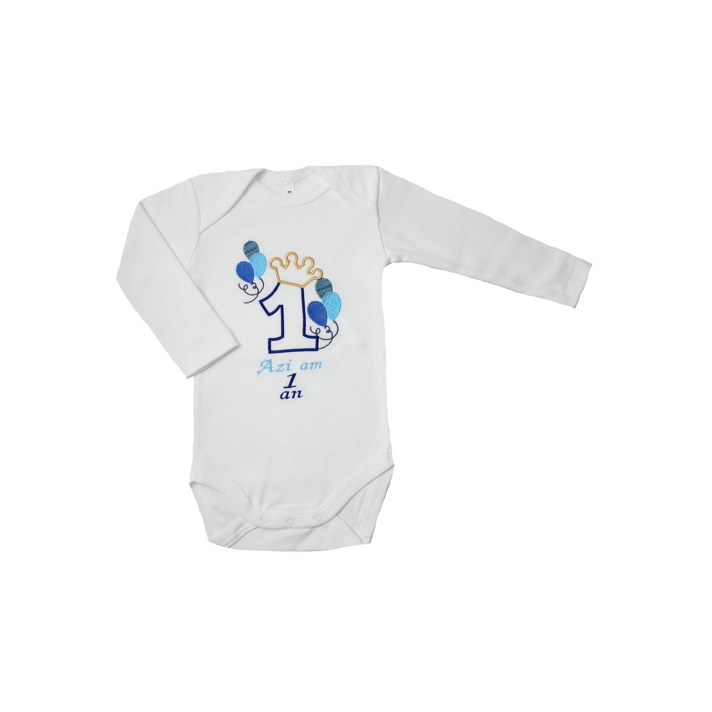 Body Aniversar, baieti 80 cm