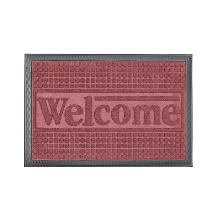 Pres mocheta, 60x40 cm, Welcome(2), visiniu