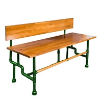 banca instyle din fier si lemn masiv design industrial picioare verzi imagen 14_0_
0