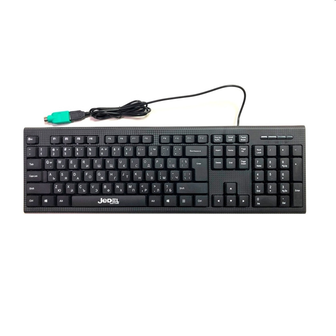Стандартна клавиатура Jedel, JT710, USB / PS2,черна,104 клавиши, BG ...