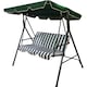 Leagan/balansoar pentru gradina/terasa Garden star, 170x110x153 cm, verde/alb