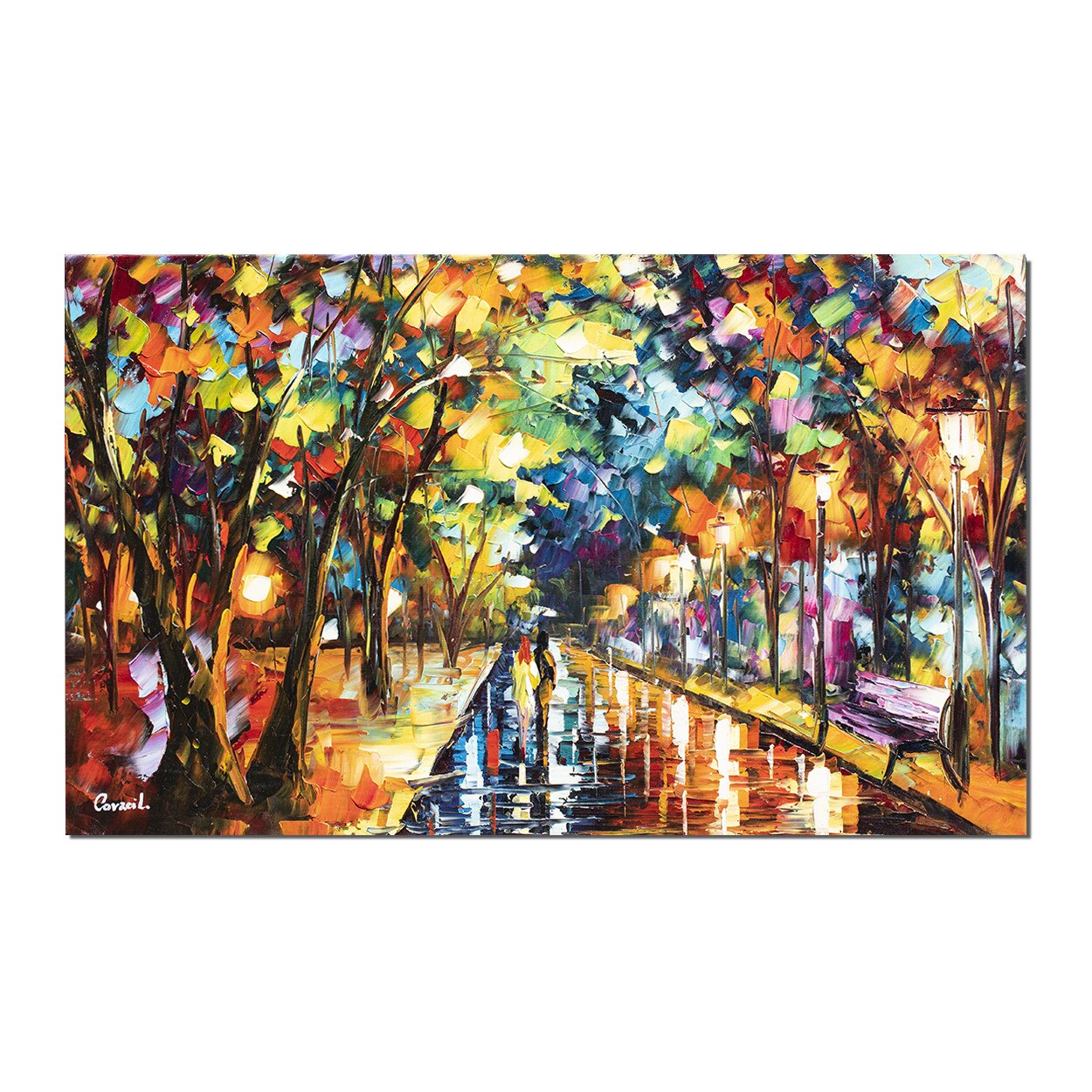 Tablou pictat manual - Vis implinit (1) - 100x60cm ulei pe panza in cutit, efect 3D