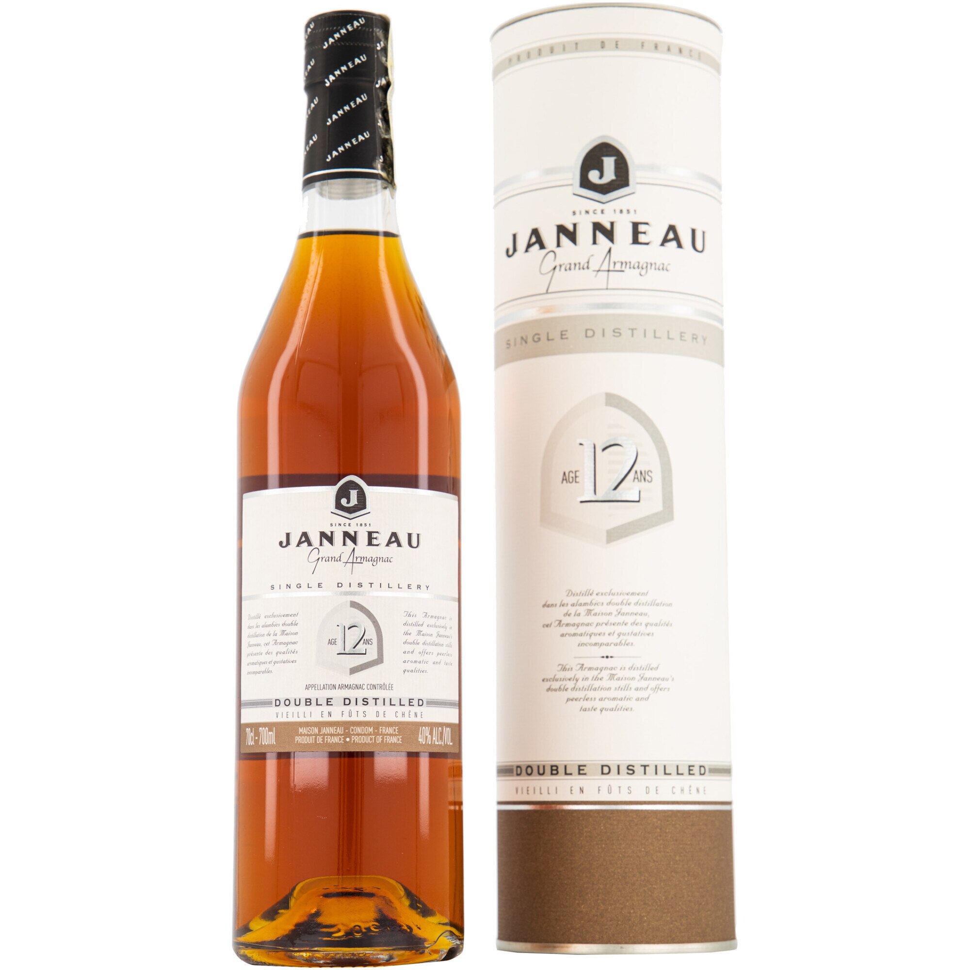 Armagnac JANNEAU 12YO, 40%, 0.7l