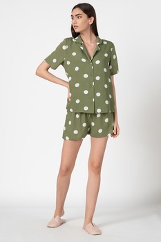 trendyol pijama cu imprimeu si revere verde militar alb imagen 23_1_
0