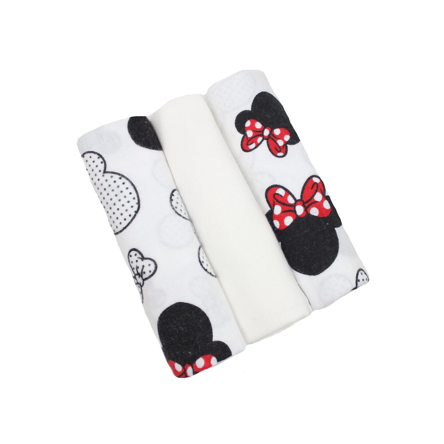 Set 3 scutece, Minnie si Mickey, 80x70cm