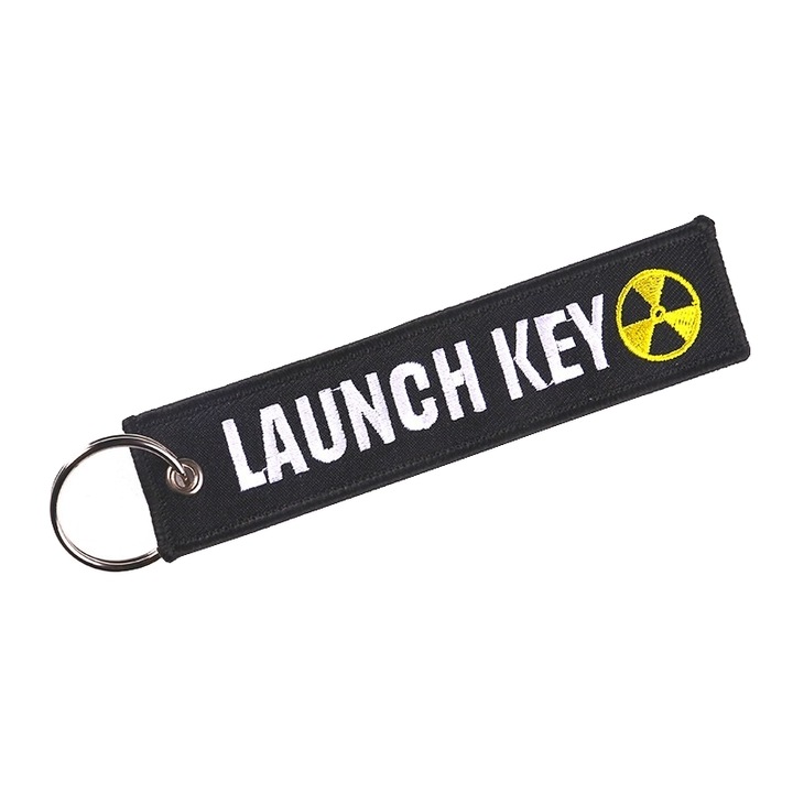 Ключодържател Launch Key, Текстил, Черен, 13см