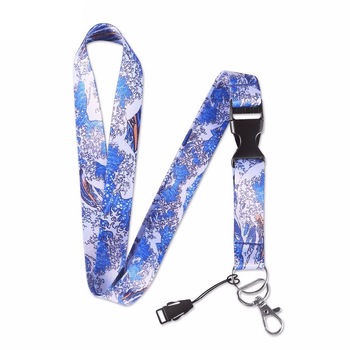 Breloc Snur Auto Moto Textil Blue Waves 60cm Breloc Snur Auto Moto Textil Blue Waves 60cm