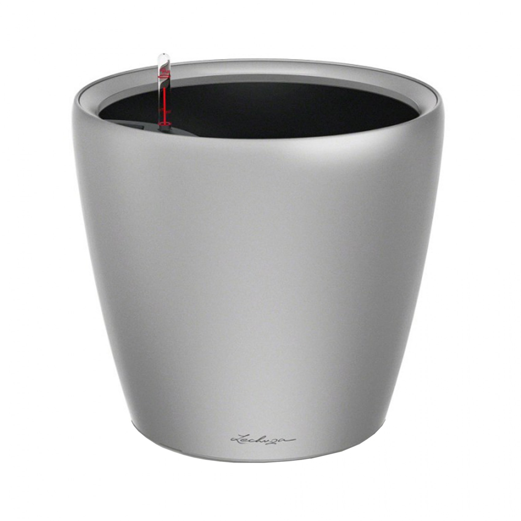 Ghiveci Lechuza Classico Premium 35/33cm LS - set complet argintiu 16068