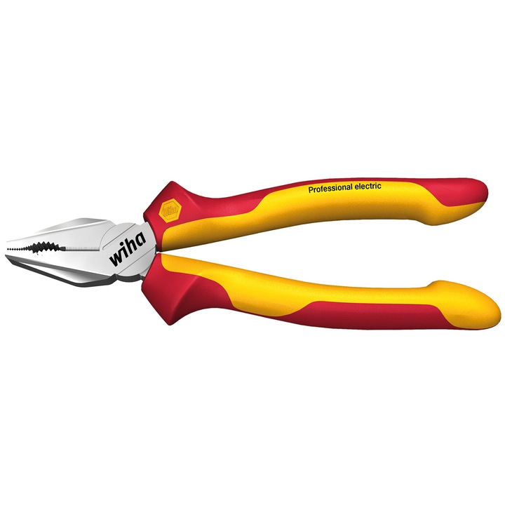 Хромирани комбинирани клещи, изолирани 1000 V, WIHA, 160 mm