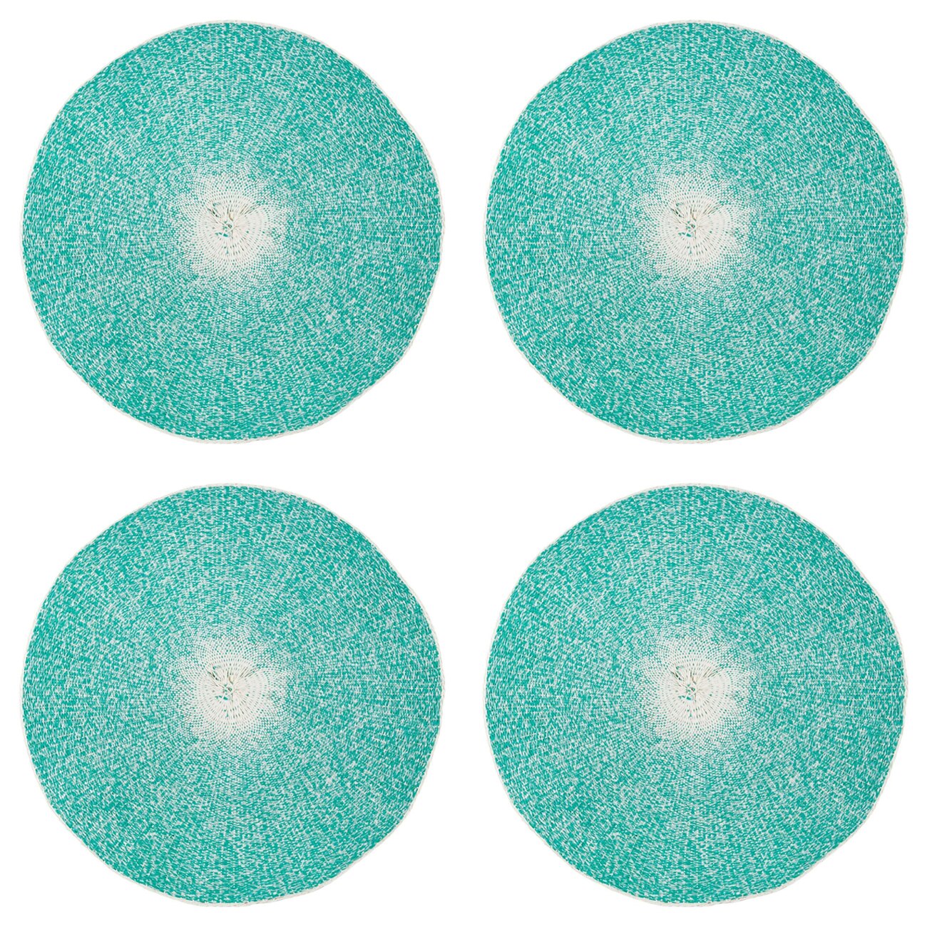 Set suport farfurie, Zola, 4 bucati model rotund albastru 38 cm