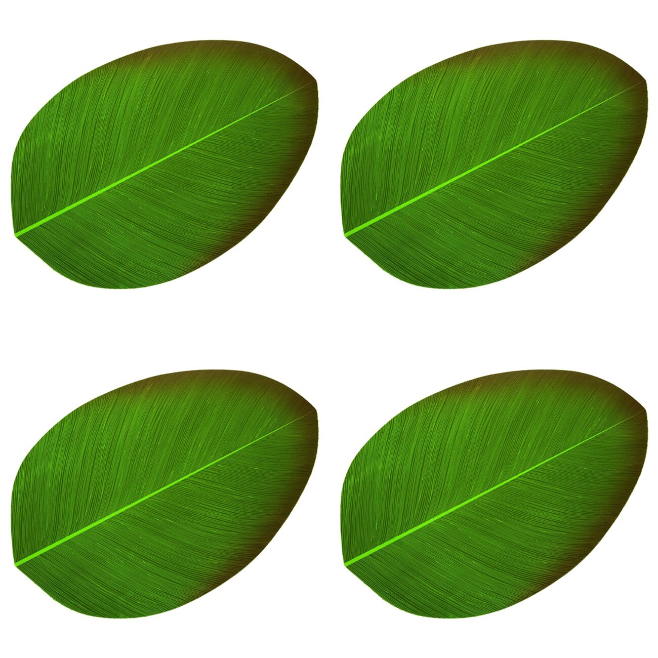 Set suport farfurie, Zola, 4 bucati model frunza 47x31