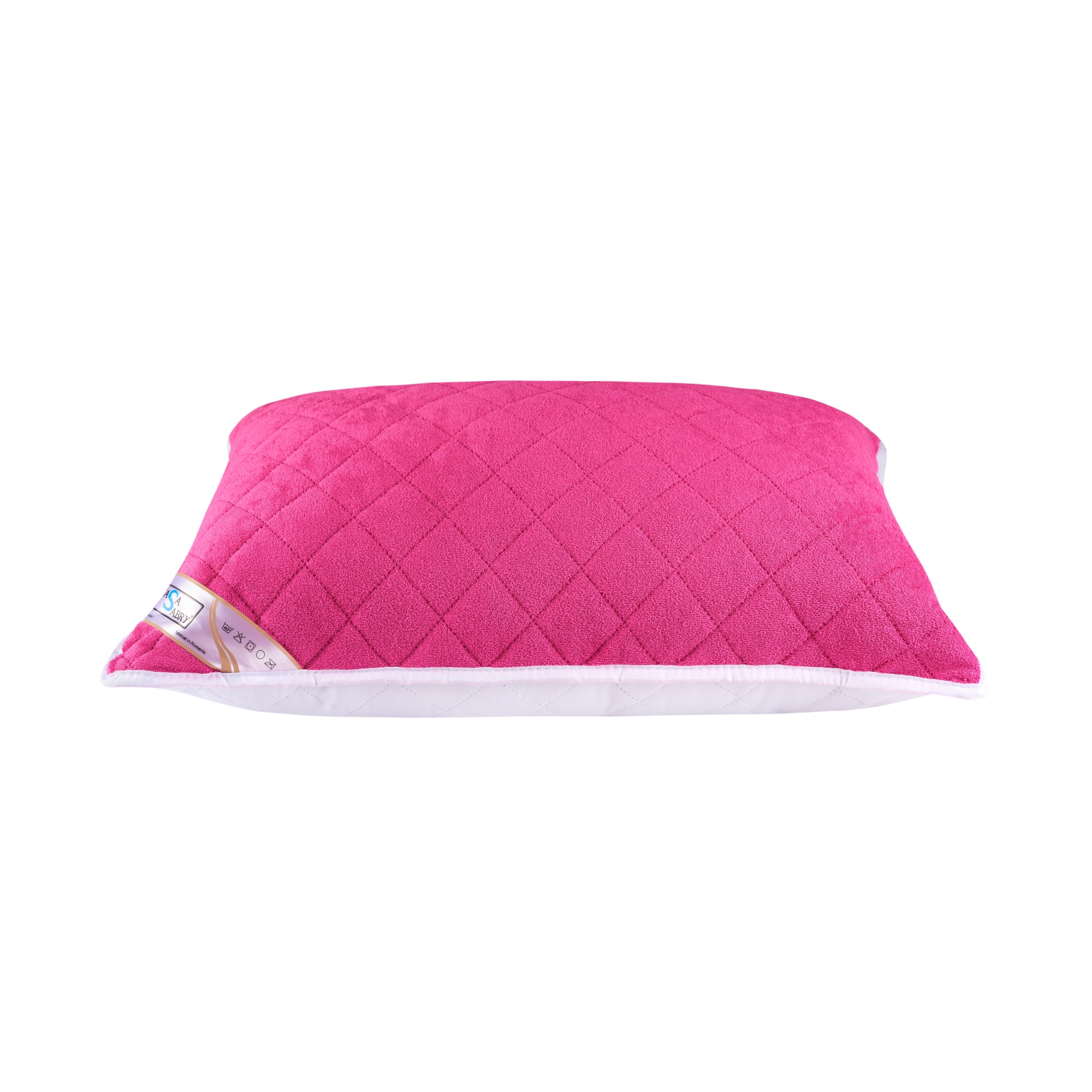 Perna matlasata plush deluxe 50x70 cm- Fuchsia