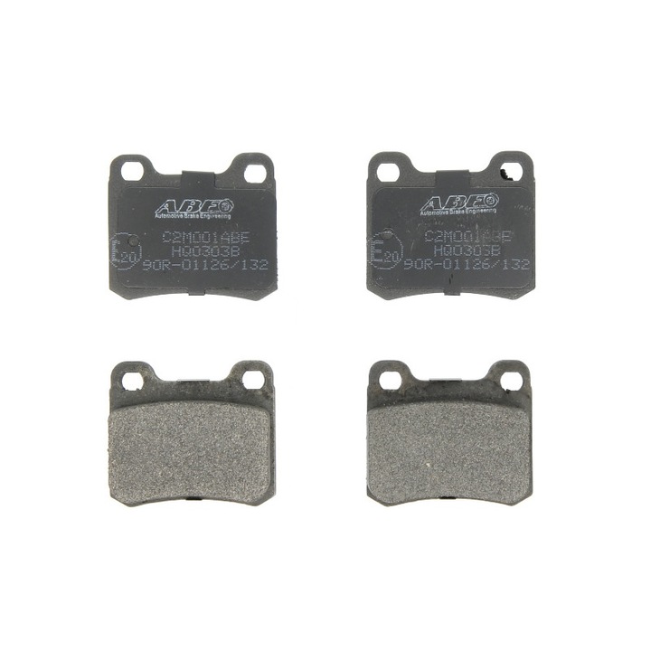 Set 4 placute de frana spate, compatibil cu MERCEDES 124 (C124), 124 T-MODEL (S124), 124 (W124), 190 (W201), C T-MODEL (S202), C (W202), E (C124), E T-MODEL (S124), E (W124) 1.8-3.0D 04.84-05.00