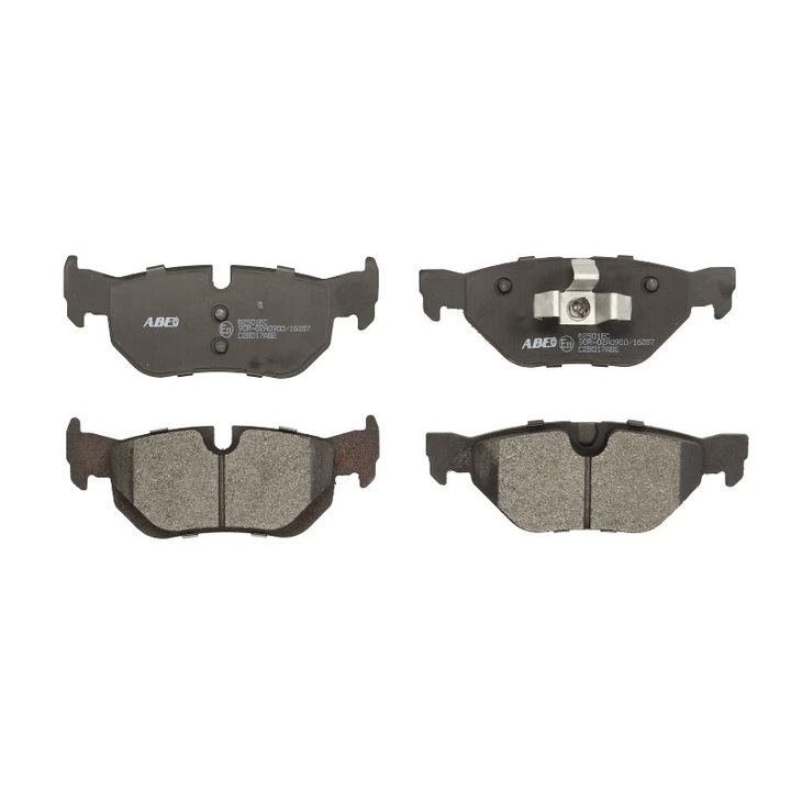 4db hátsó fékbetét készlet, BMW 1 (E81), 1 (E82), 1 (E87), 1 (E88), 3 (E90), 3 (E91), 3 (E92), 3 (E93), 3 ( F30, F80), X1 (E84), X3 (F25) 1,6-3,0D 06.04-10.18