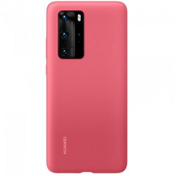 Husa de protectie spate silicon soft, pentru Huawei P40 Pro, bumper ultraslim, Roz, BBL1564 Husa de protectie spate silicon soft, pentru Huawei P40 Pro, bumper ultraslim, Roz, BBL1564