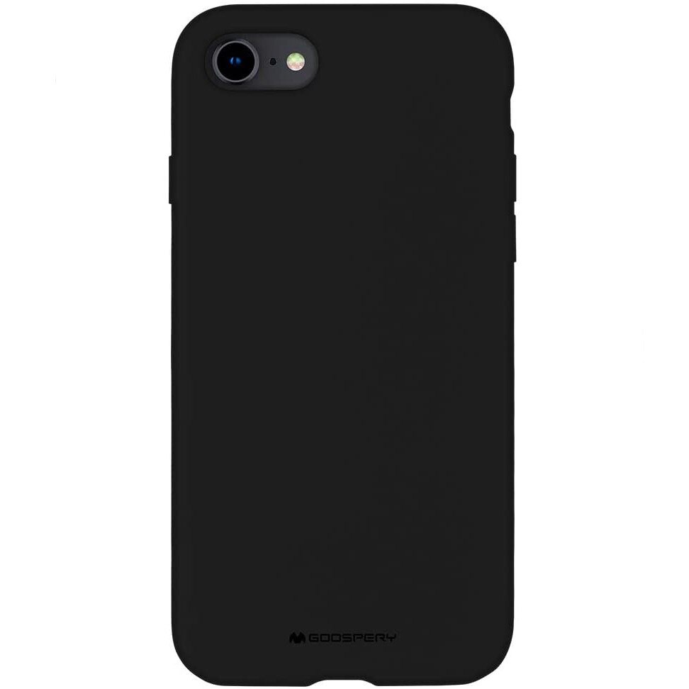 Husa Goospery iPhone 6 Plus / 6s Plus, interior microfibra, silicon, negru