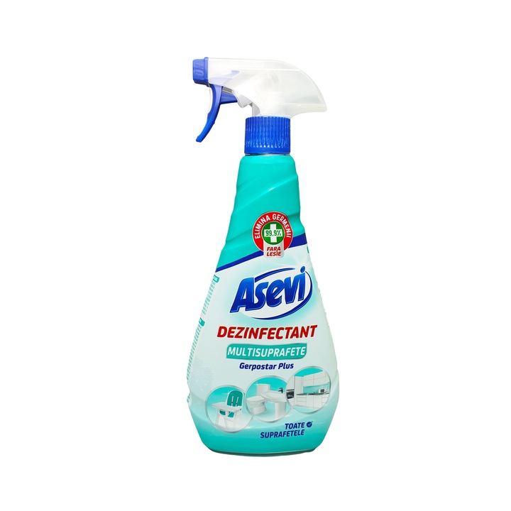 Разтвор за почистване и дезинфекция на различни повърхности, Asevi 750 мл