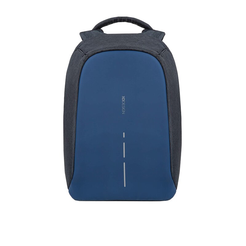 Rucsac antifurt Bobby, XD Design, Port USB, 9/14 inch, Albastru inchis