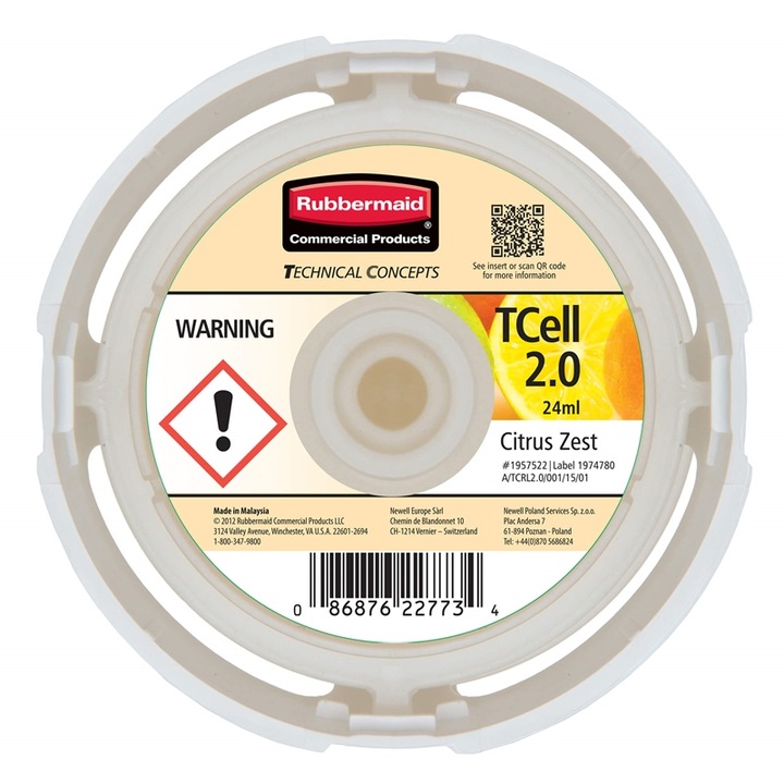 Filtru de aroma, Rubbermaid, Tcell 2.0, Citrice