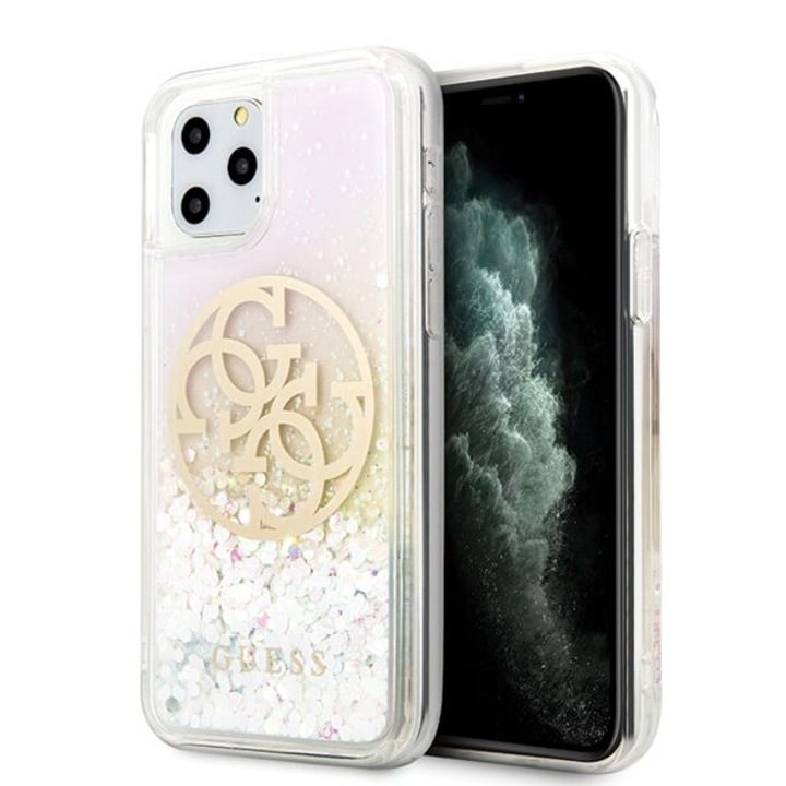 Husa de protectie Guess pentru Apple iPhone 11 Pro, Poliuretan termoplastic, Roz, 1586