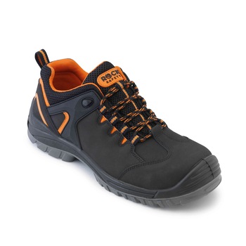 Pantofi de protectie S3, Rock, cu bombeu compozit, talpa antiderapanta si protectie anti strapungere, culoare negru, marime 41 Pantofi de protectie S3, Rock, cu bombeu compozit, talpa antiderapanta si protectie anti strapungere, culoare negru, marime 41