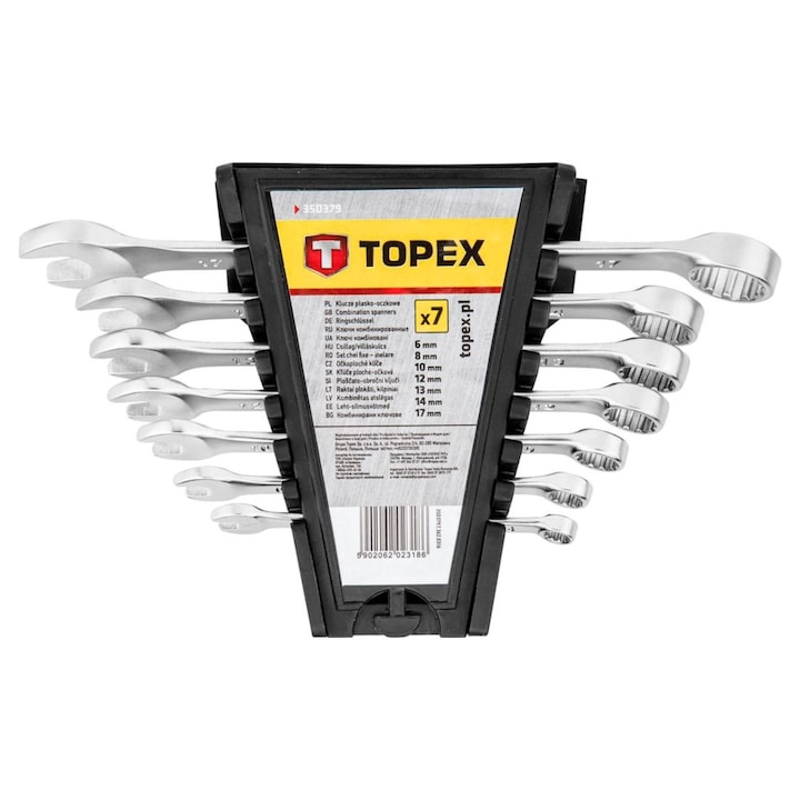 Csillag-villás kulcs készlet Topex 6-17mm 7 részes 35D379