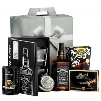 Pachet cadou, Best Image, model Master Jack, cu Whiskey Jack Daniel’s Tenesse, trufe, ciocolata Lindt, ceai intens aromat si cafea Pachet cadou, Best Image, model Master Jack, cu Whiskey Jack Daniel’s Tenesse, trufe, ciocolata Lindt, ceai intens aromat si cafea