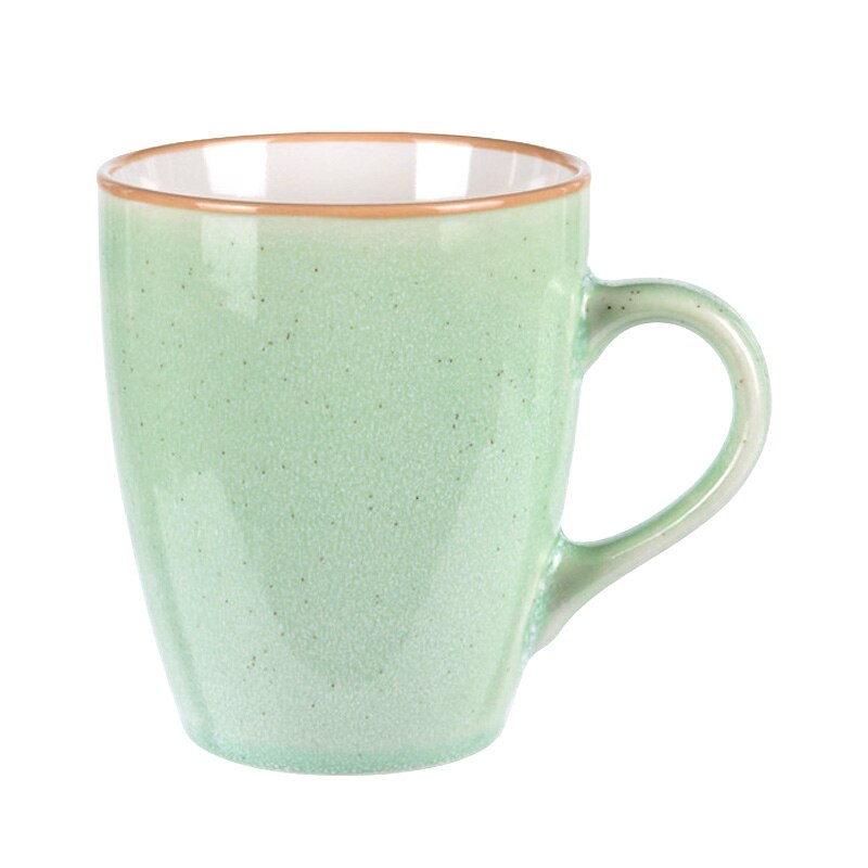 Cana portelan verde 340 ml Diametru 8.5 cm Inaltime 10 cm