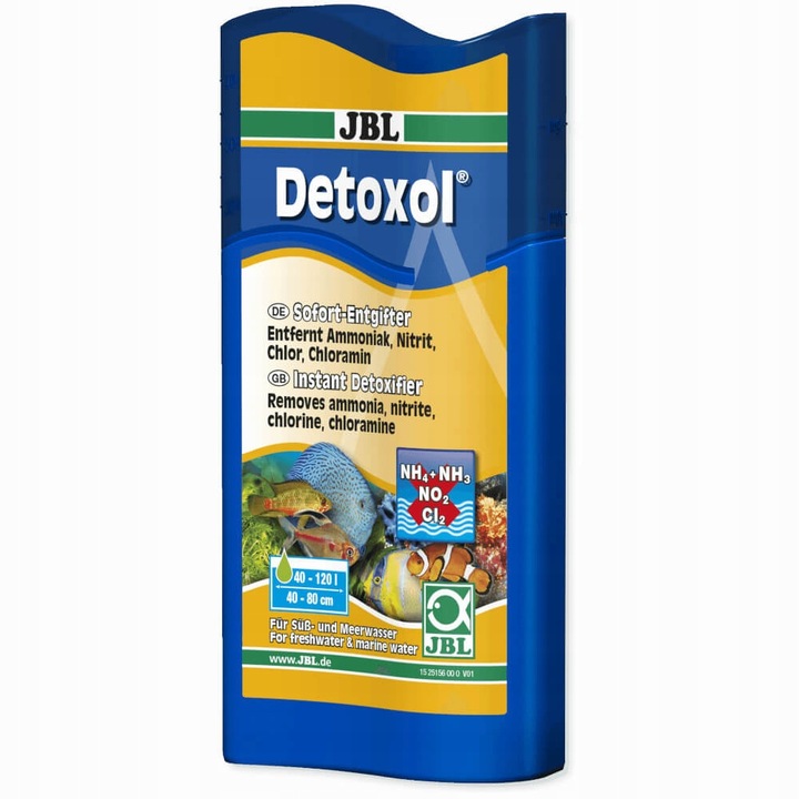 Solutie detoxifiere apa acvariu JBL Detoxol 250 ml