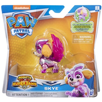 Figurina Paw Patrol - Mighty Pups Super Paws, Skye Figurina Paw Patrol - Mighty Pups Super Paws, Skye