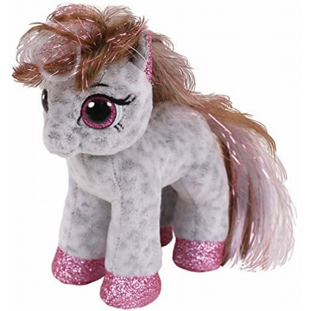 Jucarie de plus TY - Beanie Boos, Poneiul Cinnamon, 15 cm