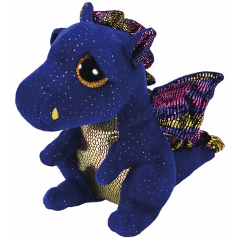 Jucarie de plus TY - Beanie Boos, Dragonul Saffire, 15 cm Jucarie de plus TY - Beanie Boos, Dragonul Saffire, 15 cm