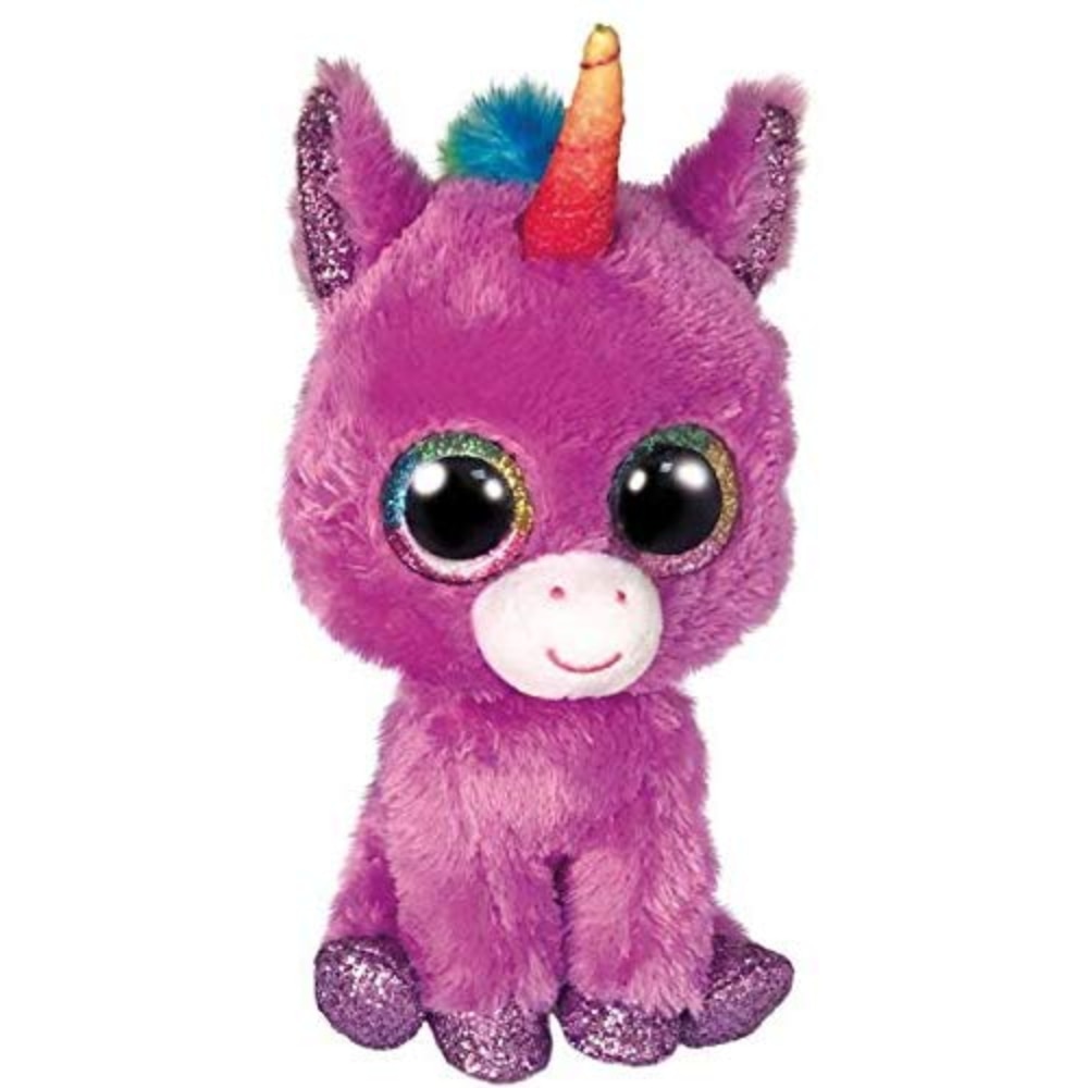 Jucarie de plus TY - Beanie Boos, Unicornul Rosette, 24 cm