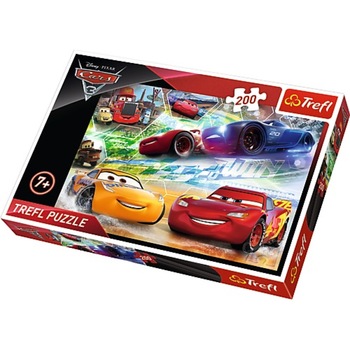 Puzzle Trefl, Disney Cars 3, Road to victory, 200 piese Puzzle Trefl, Disney Cars 3, Road to victory, 200 piese