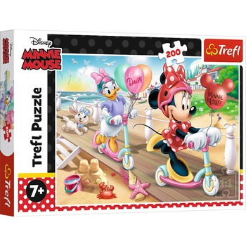 Puzzle Trefl, Disney Minnie Mouse, Distractie La Plaja, 200 piese Puzzle Trefl, Disney Minnie Mouse, Distractie La Plaja, 200 piese
