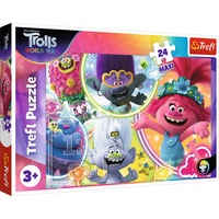 Puzzle Trefl Maxi, Trolls World Tour, 24 piese