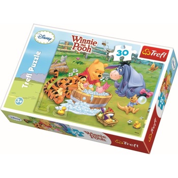 Puzzle Trefl, Winnie the Pooh, Piglet la baita, 30 piese Puzzle Trefl, Winnie the Pooh, Piglet la baita, 30 piese