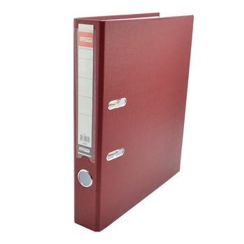 Biblioraft plastifiat Alphaline, cotor 5 cm, A4, Visiniu Biblioraft plastifiat Alphaline, cotor 5 cm, A4, Visiniu