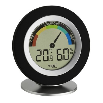 Termometru si higrometru digital TFA S30.5019.01, Nivel confort in culori, Valori Min/Max Termometru si higrometru digital TFA S30.5019.01, Nivel confort in culori, Valori Min/Max