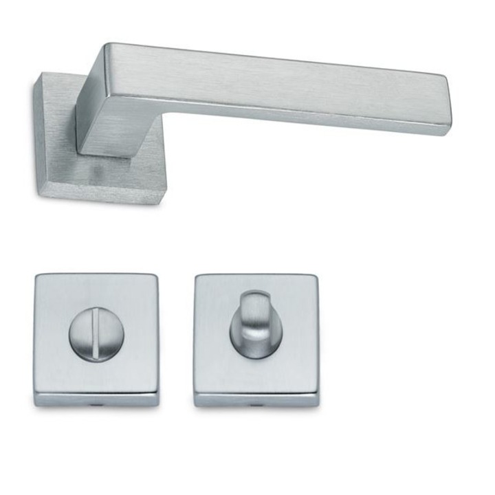 Maner usa model SHELBY crom satinat rozeta wc