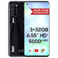 Telefon mobil iHunt S20 Ultra Apex 2021, 6.55-inci IPS HD+, 4G, 3GB RAM, 32GB ROM, DualSIM, Android 10, 5000mAh, TripleCamera 13MP, Amprenta, Black