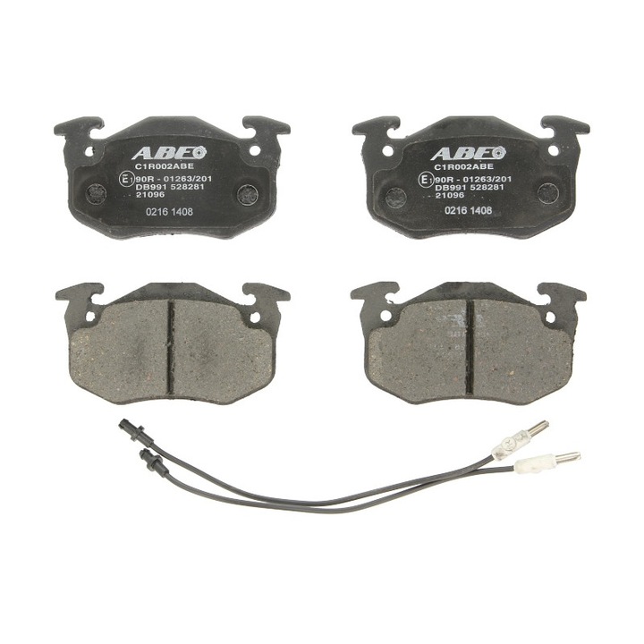 Set 4 placute de frana fata, compatibil cu RENAULT 18,5, CLIO I, RAPID/MINIVAN, SUPER 5, TWINGO I, TWINGO I/HATCHBACK 1.0-1.6D 01.72-06.07