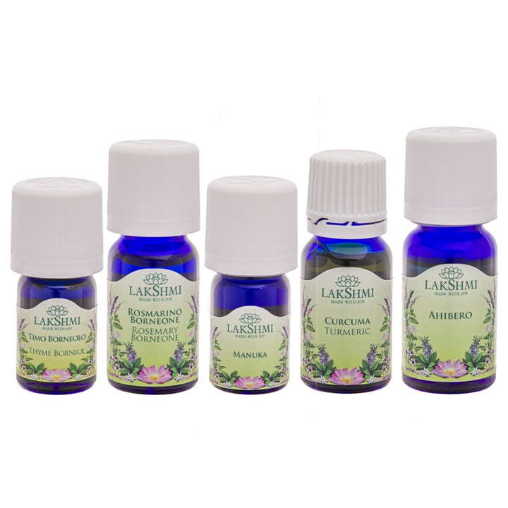Illóolaj készlet, Lakshmi, bél candida alternatív kezelése, 5 db, 40ml