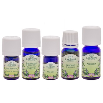 Set uleiuri esentiale, Lakshmi, tratament alternativ candida intestinala, 5 bucati, 40ml Set uleiuri esentiale, Lakshmi, tratament alternativ candida intestinala, 5 bucati, 40ml