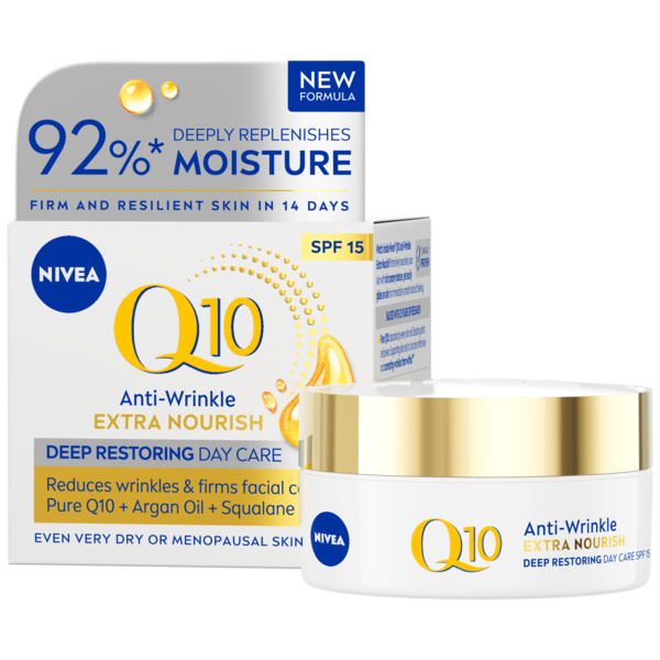 Crema de zi NIVEA Q10 Power antirid cu SPF15, 50 ml