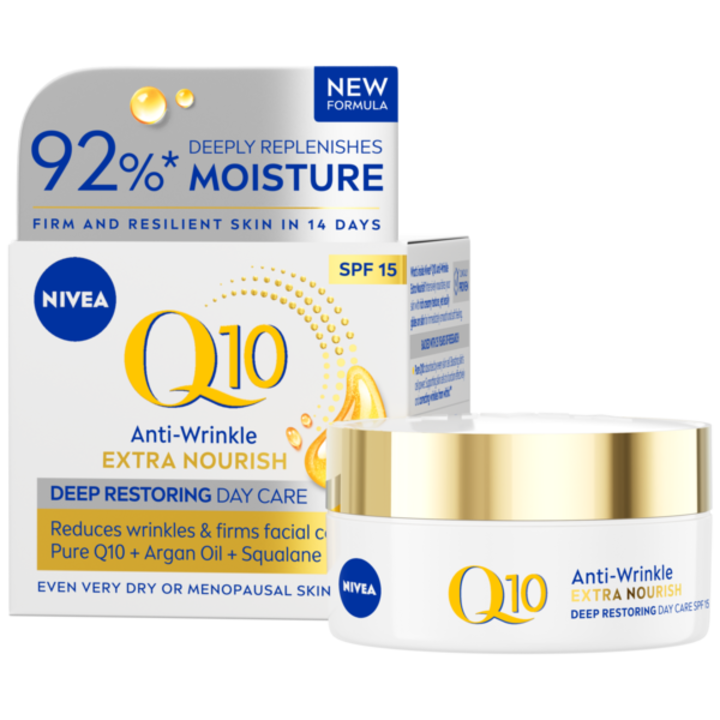 Crema de zi NIVEA Q10 Power antirid cu SPF15, 50 ml