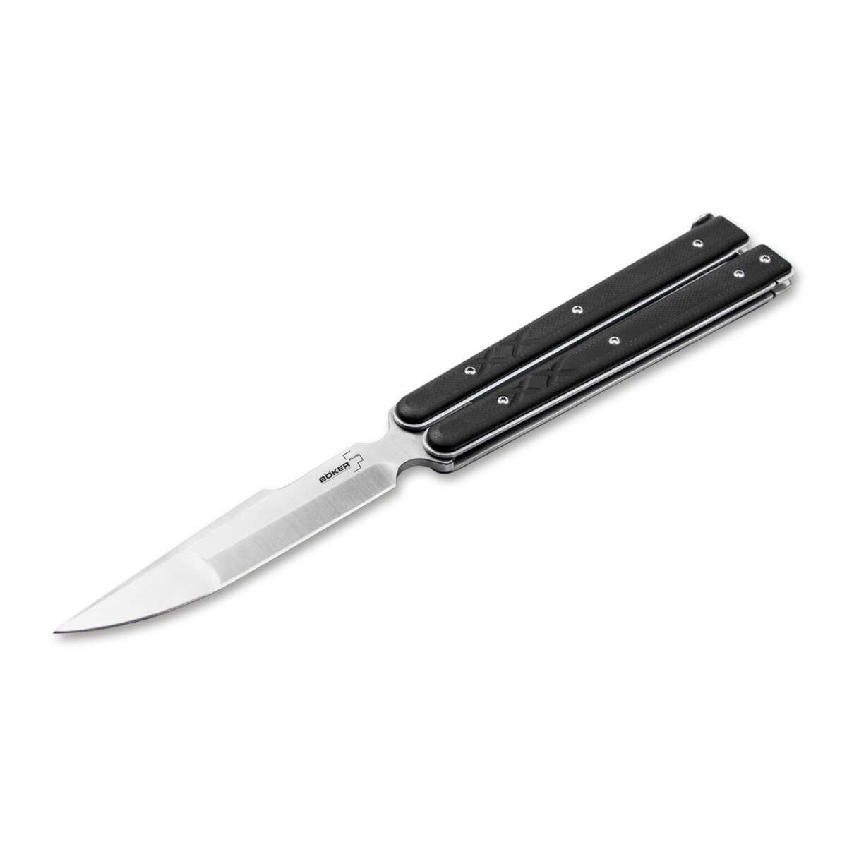 Briceag Butterfly Boker Plus Balisong Tactical Big, maner G10, lama 440C